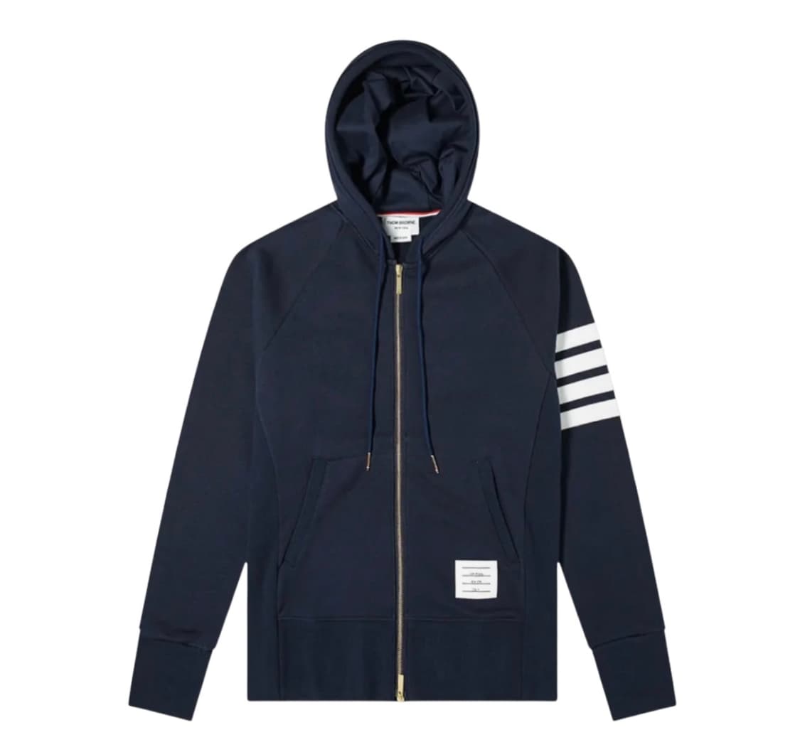 톰브라운 사선완장 코튼 후드집업 상품이미지1