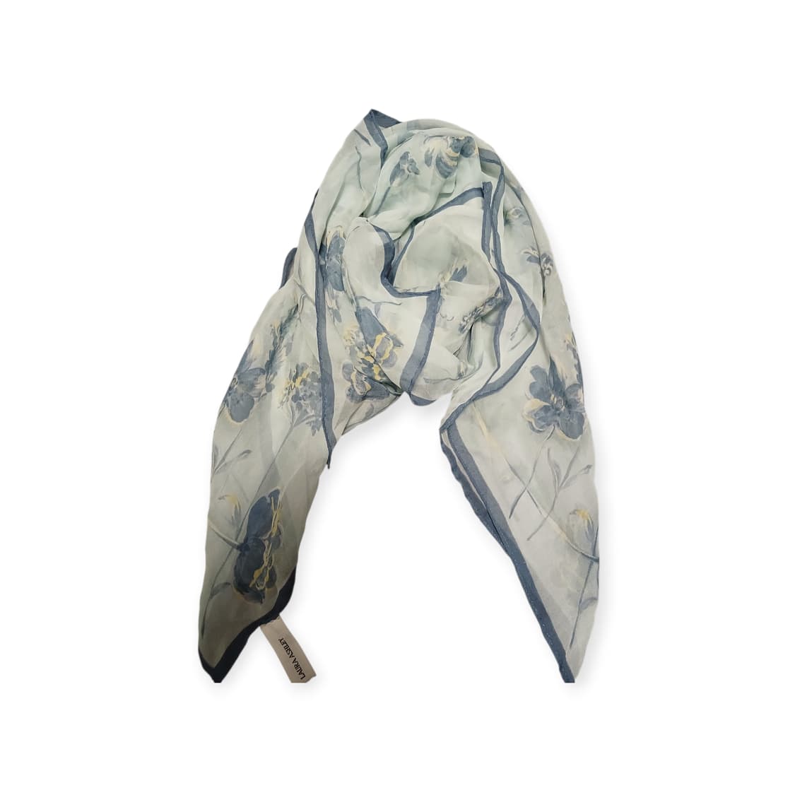 로라 애슐리 블루플라워 실크스카프  상품이미지1