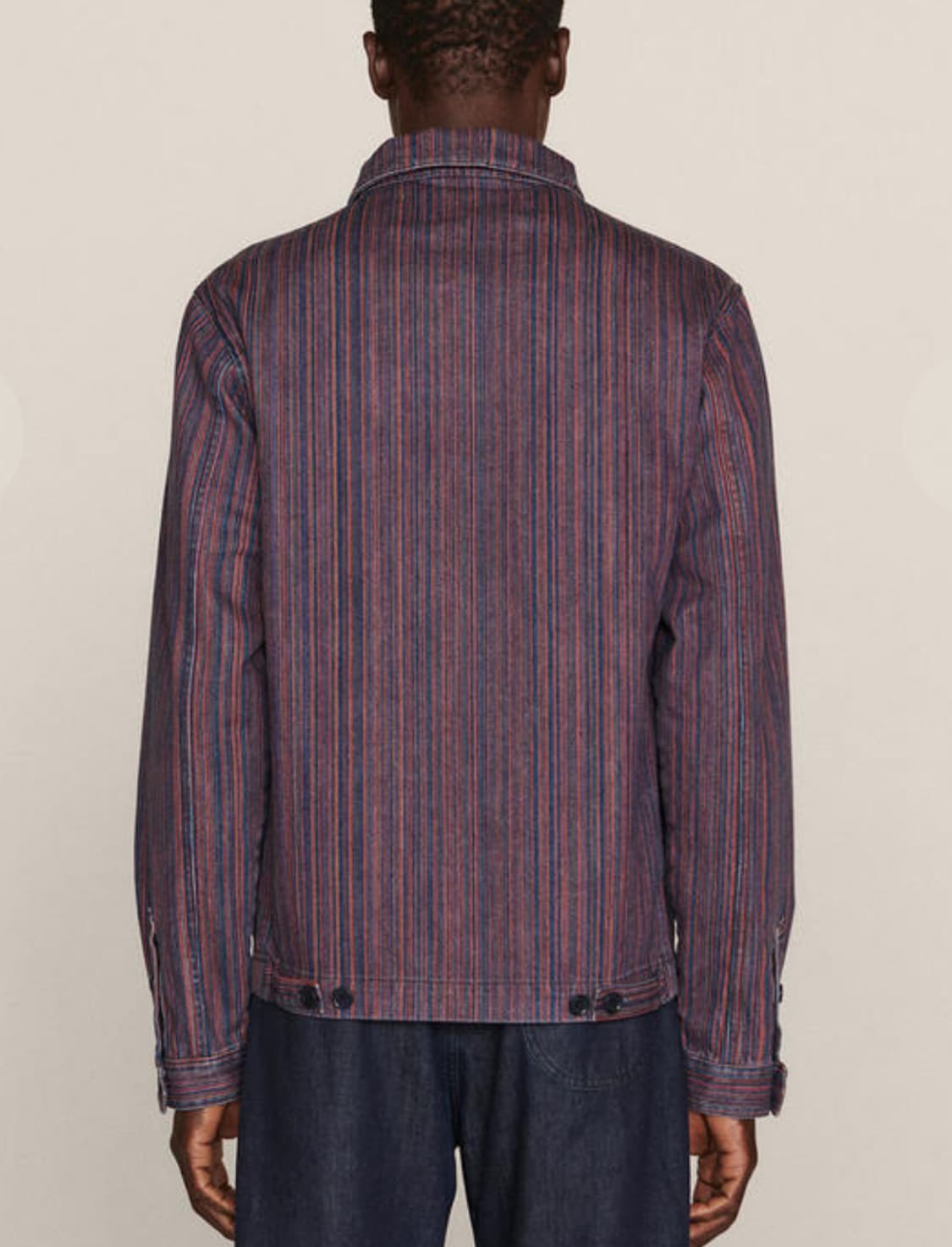 YMC 스트라이프 셔츠 재킷 L사이즈 상품이미지4