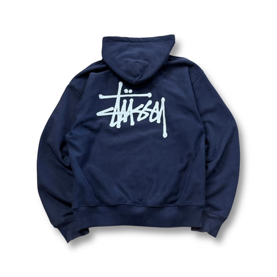 Stussy 베이직 네이비 후드 집업 상품이미지2