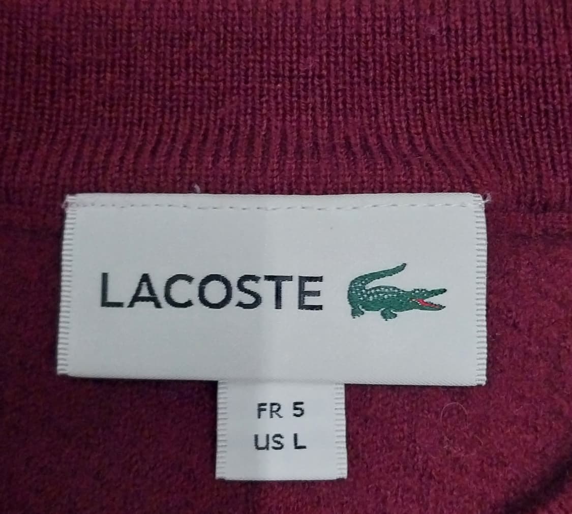라코스테 버건디 니트 5사이즈 (100) 상품이미지2