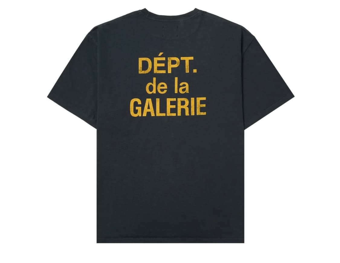 [L,XL] 구매합니다 갤러리 디파트먼트 프렌치 티셔츠 블랙 상품이미지2