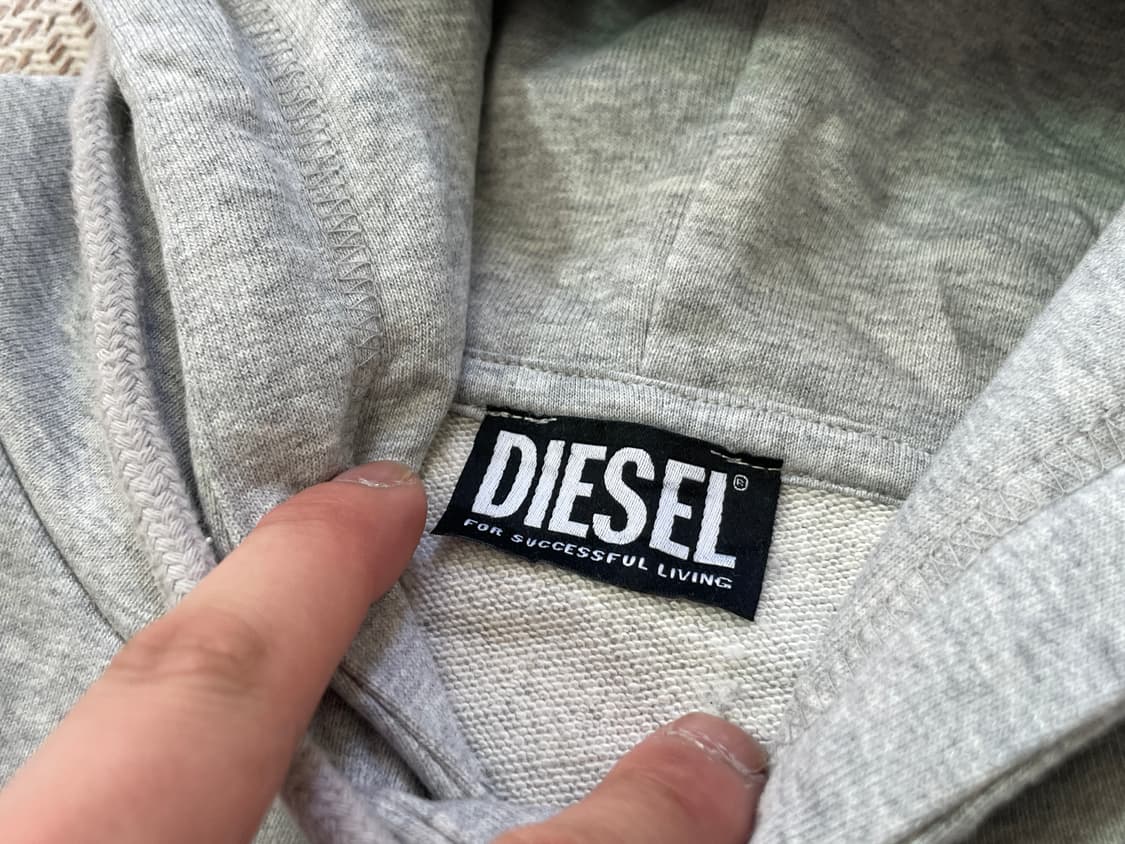 Diesel 디젤 그레이 후드티 상품이미지5