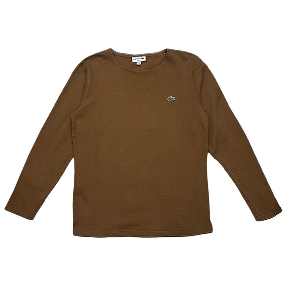 라코스테 슬림핏 브라운 롱슬리브 M 상품이미지1