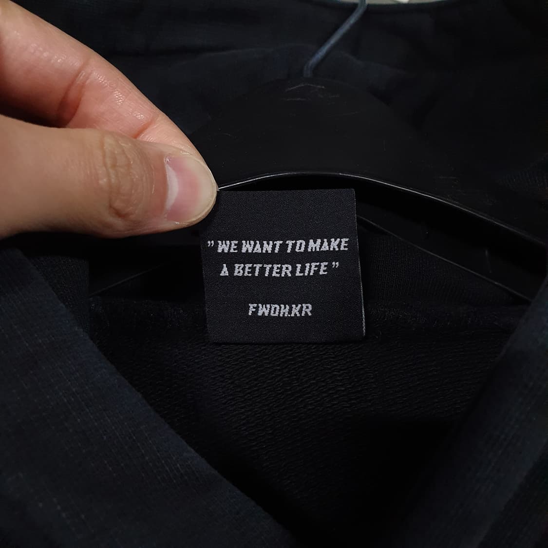 실측 XL) Fwoh SEPARATISM 레터링 오버핏 후드티 스웻셔츠 상품이미지6