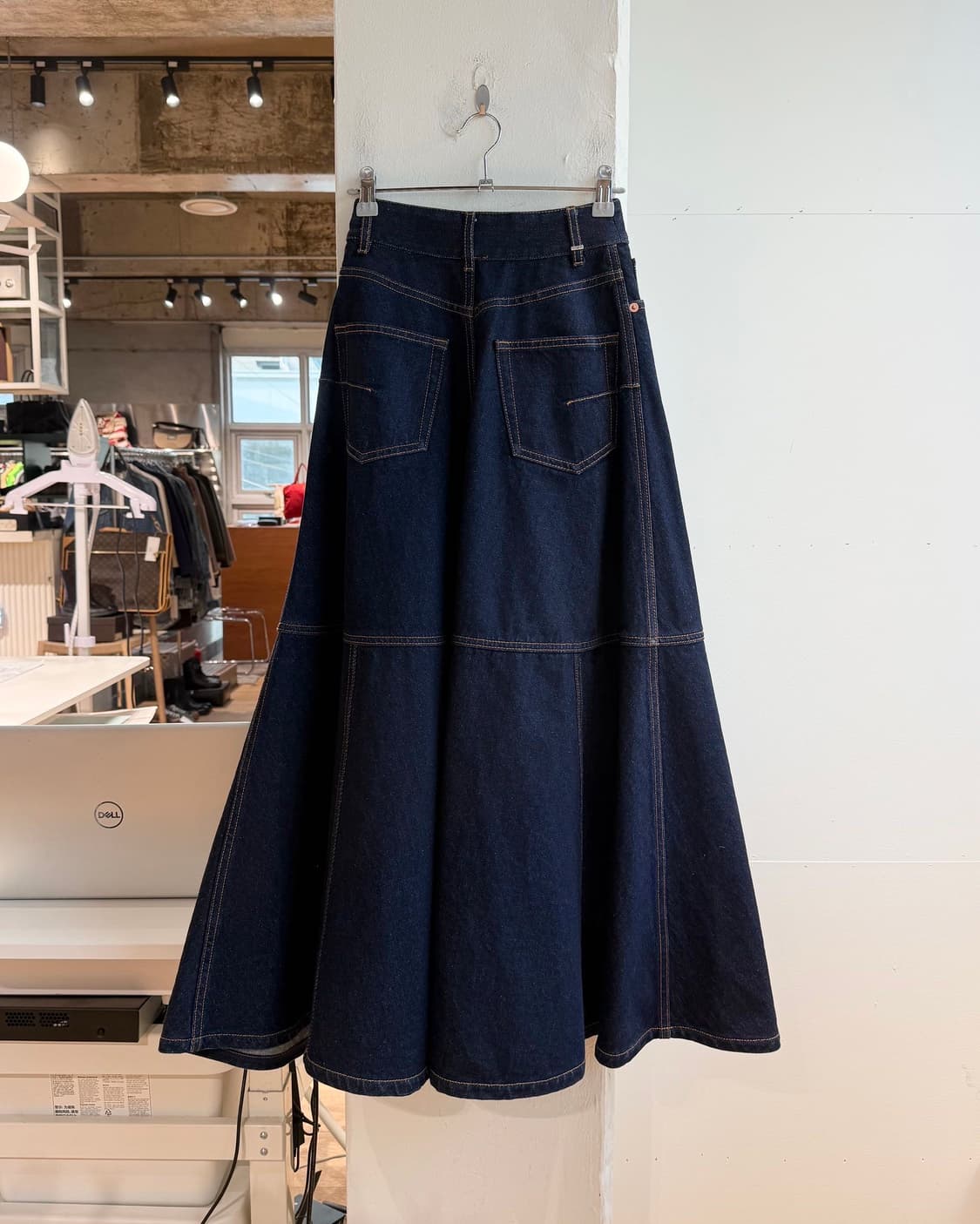 크리스찬 디올 데님 플레어 롱스커트  상품이미지5