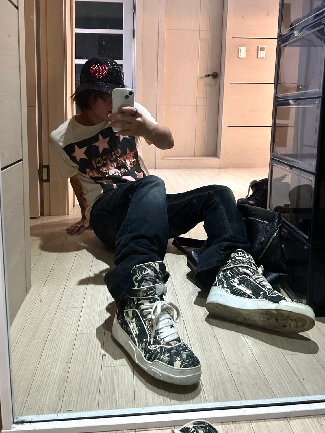 Givenchy Paris Paisley High Top Shoes 상품이미지3