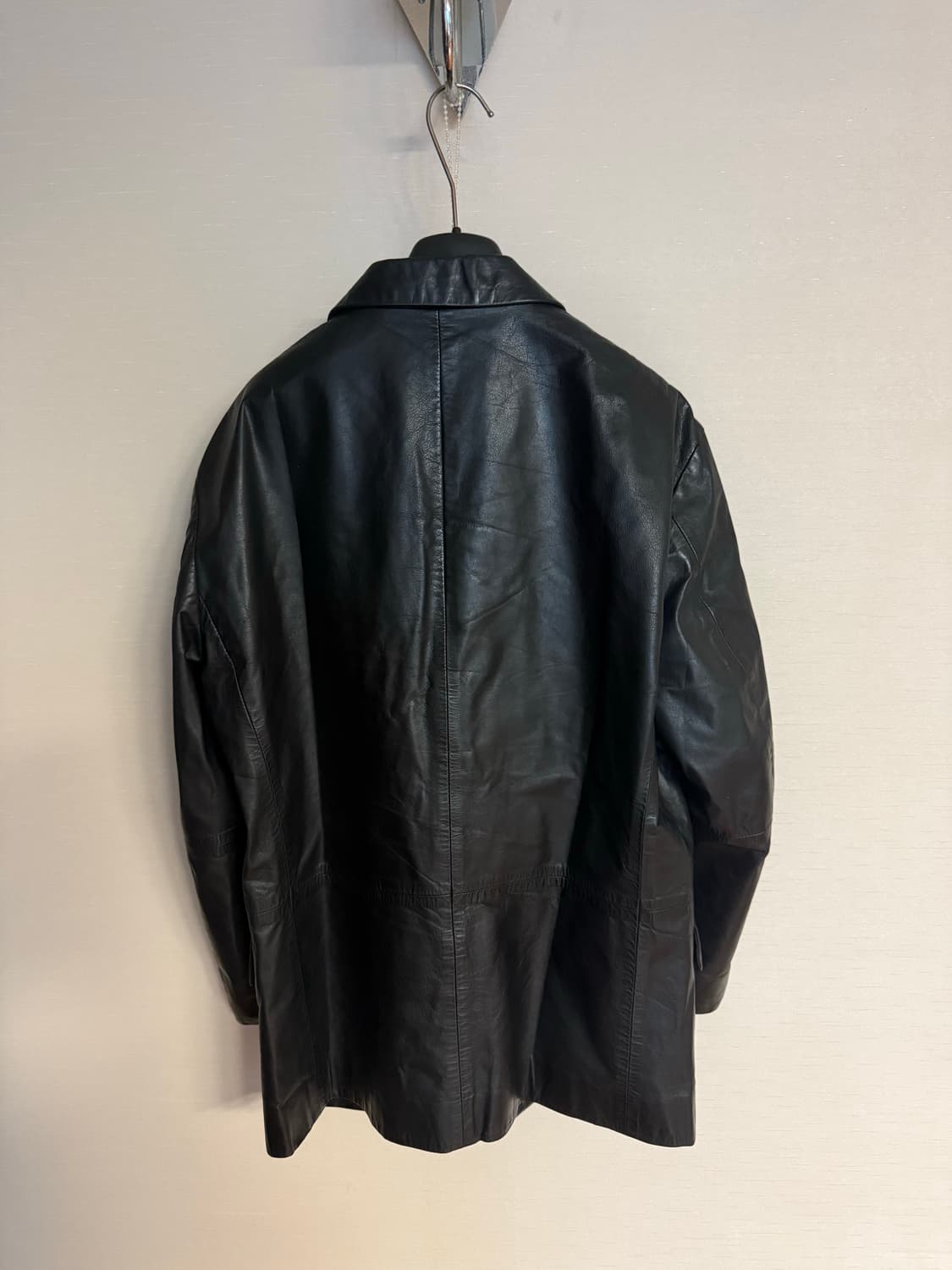 이세이미야케맨 레더 자켓 상품이미지2