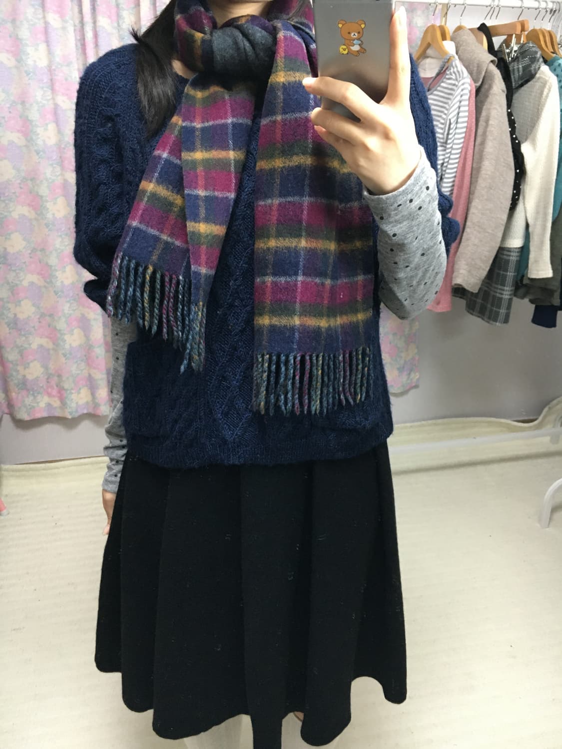 다채색 체크 머플러 상품이미지9