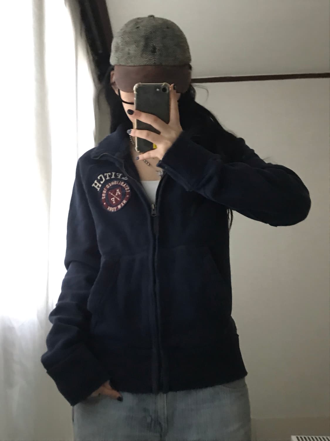 아베크롬비 네이비 면집업 상품이미지4