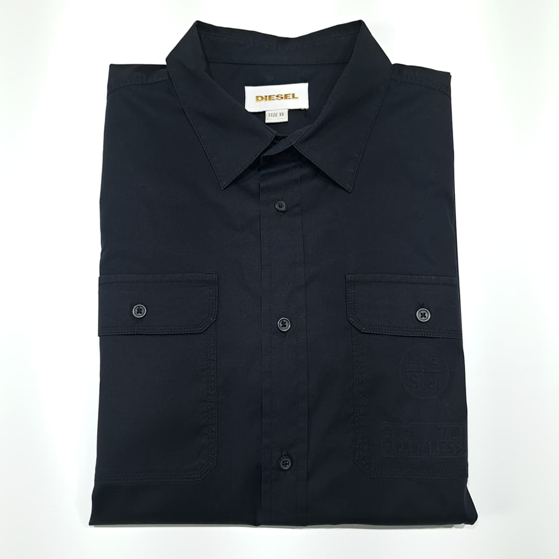 CL496 XL 디젤 00s 터키판 스판 모히칸 블랙 셔츠 남방 상품이미지10