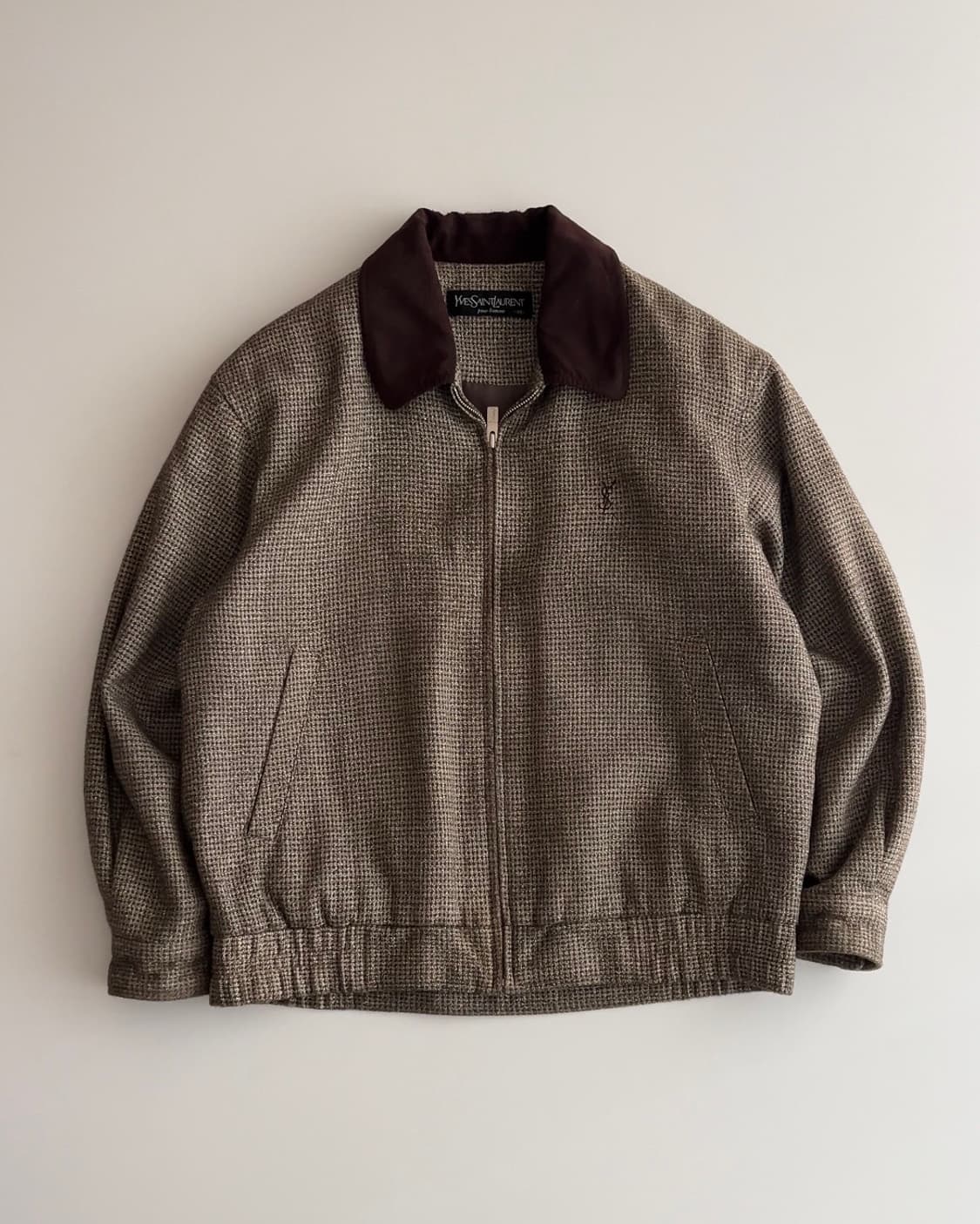 입생로랑 트위드 블루종 자켓 90 상품이미지1