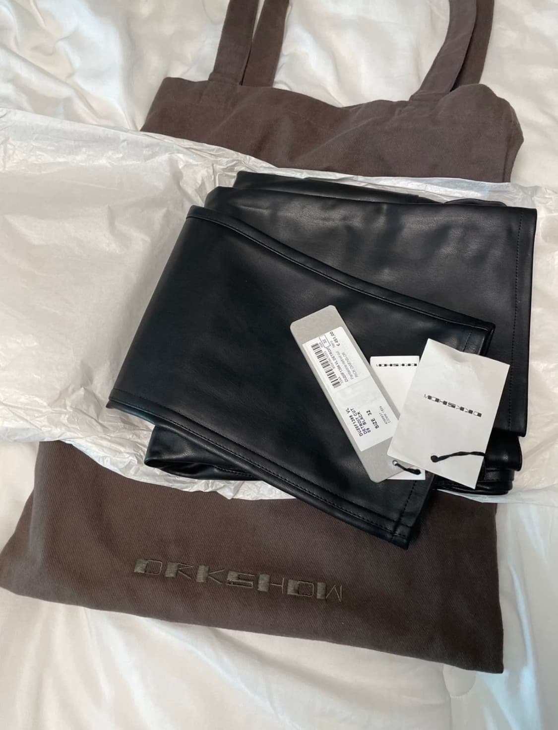 릭 오웬스 디트로이트컷 비건 레더 팬츠 32 사이즈 상품이미지3