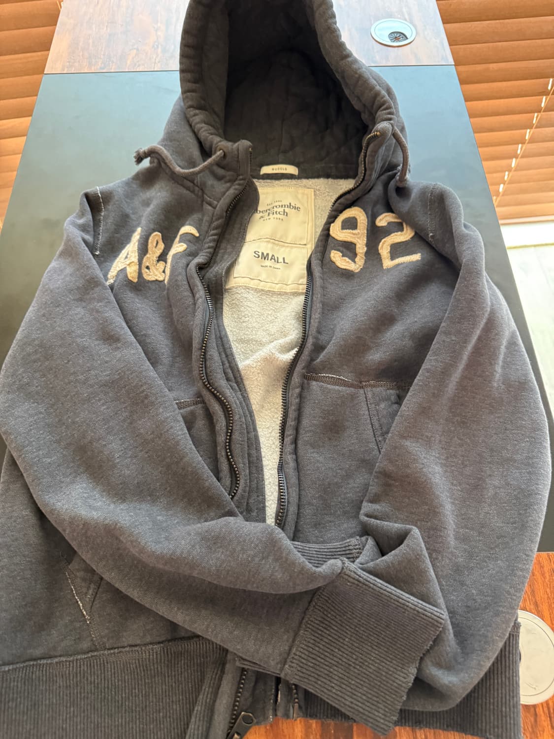 A&F 아베크럼비 후드  하이  집업 S  아베크롬비  구재 빈티지 상품이미지1