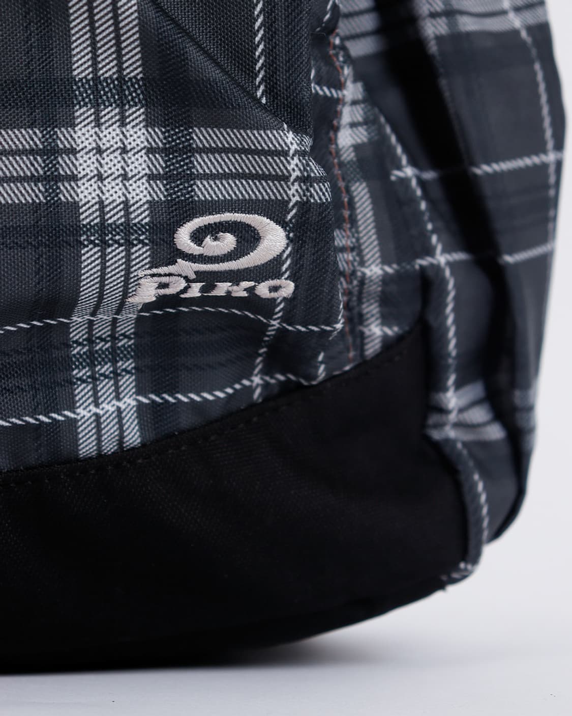 [PIKO] 블랙 체크 패턴 데일리 백팩 상품이미지4