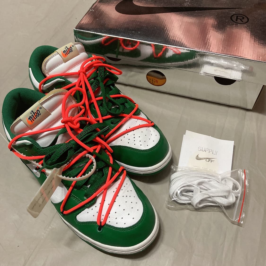 270 나이키 오프화이트 덩크 그린 상품이미지1