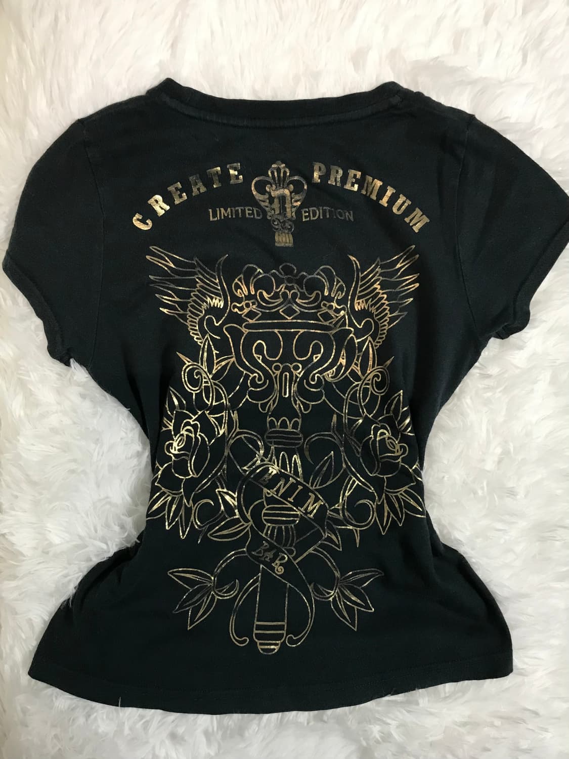 crown wing black t-shirts 상품이미지2