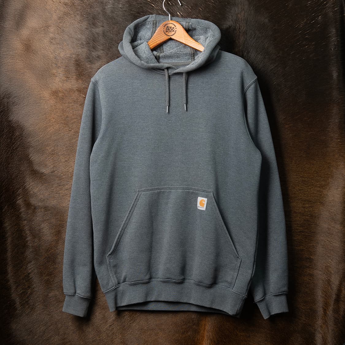 [S] 칼하트 K121 미드웨이트 후디 / 후드티 챠콜 그레이  상품이미지1