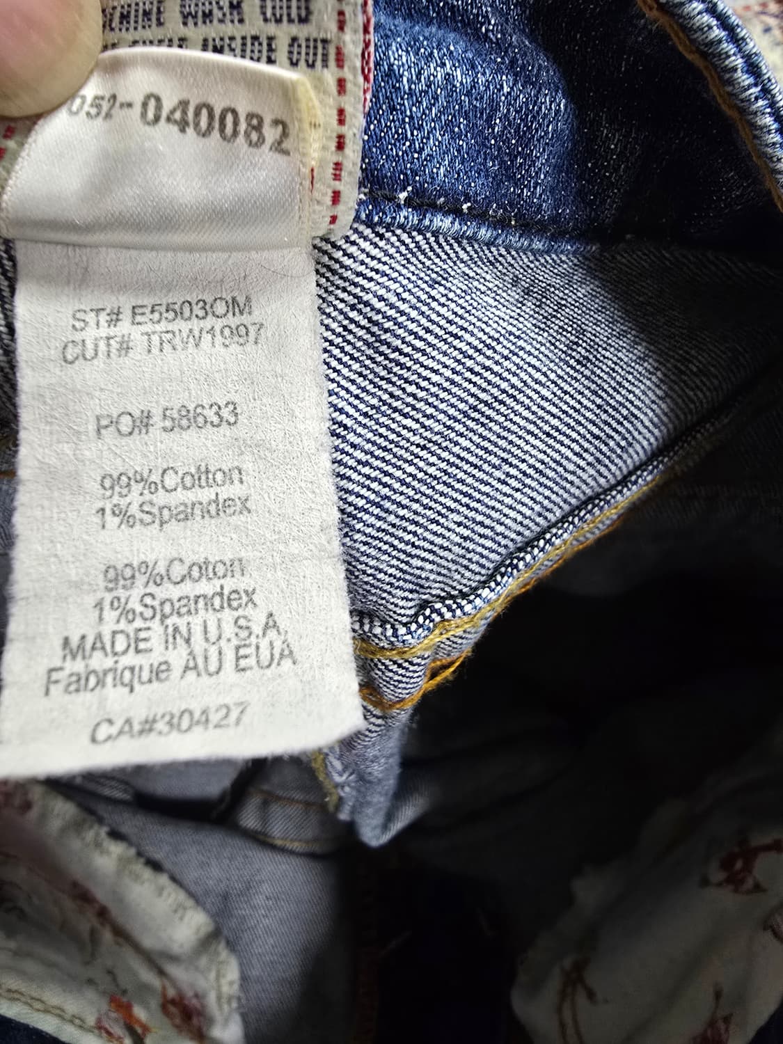 트루릴리전 부츠컷 데님 청바지 (1583) 상품이미지5