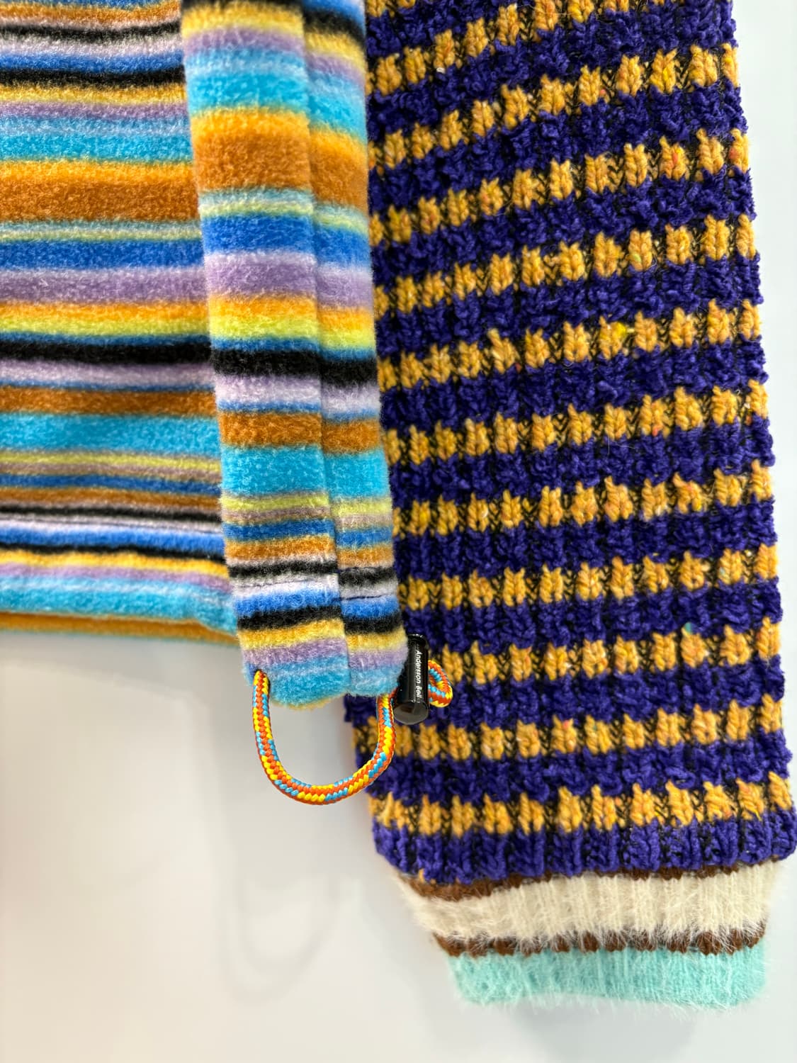 앤더슨벨우먼 스트라이프 플리스 하프 집업 상품이미지3