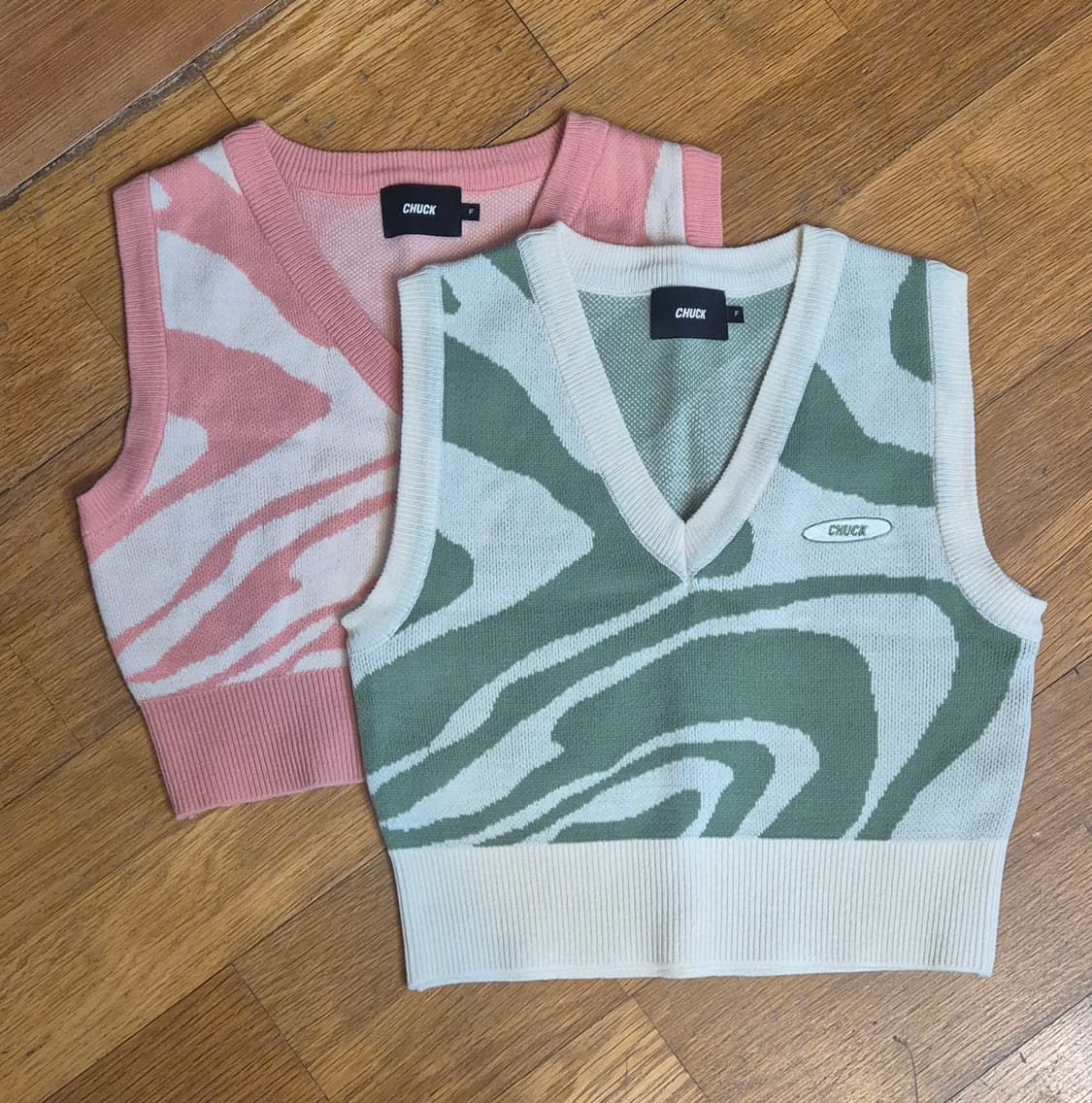 척 크롭 니트 2벌 상품이미지4