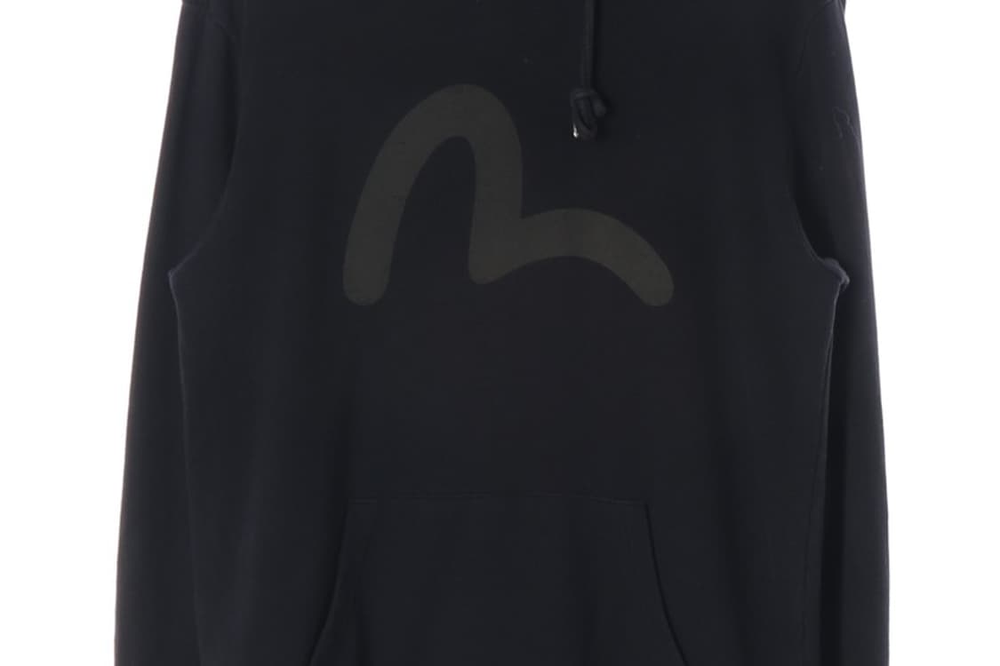 에비수 톤온톤 블랙 빅로고 후드티 XL 상품이미지4