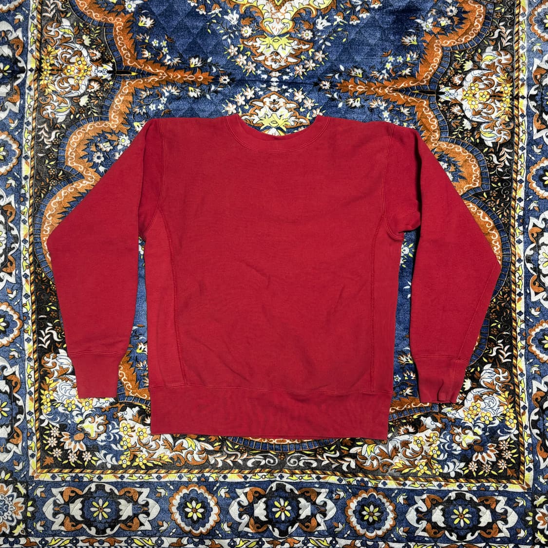 챔피온 리버스위브 재팬 블루택 레드 스웻셔츠 상품이미지1