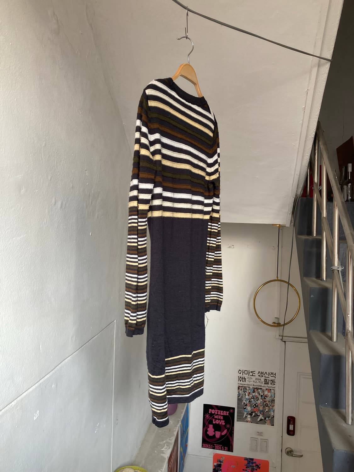 롱 스트라이프 페어리 브이넥 가디건 상품이미지8