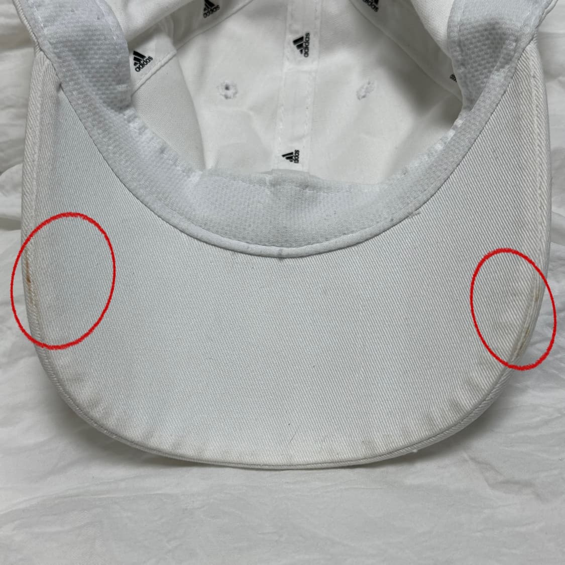 아디다스 화이트 볼캡 모자 상품이미지5