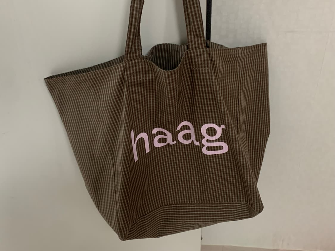 헤이그 토트백 보부상백 핑크브라운 매장한정 상품이미지1