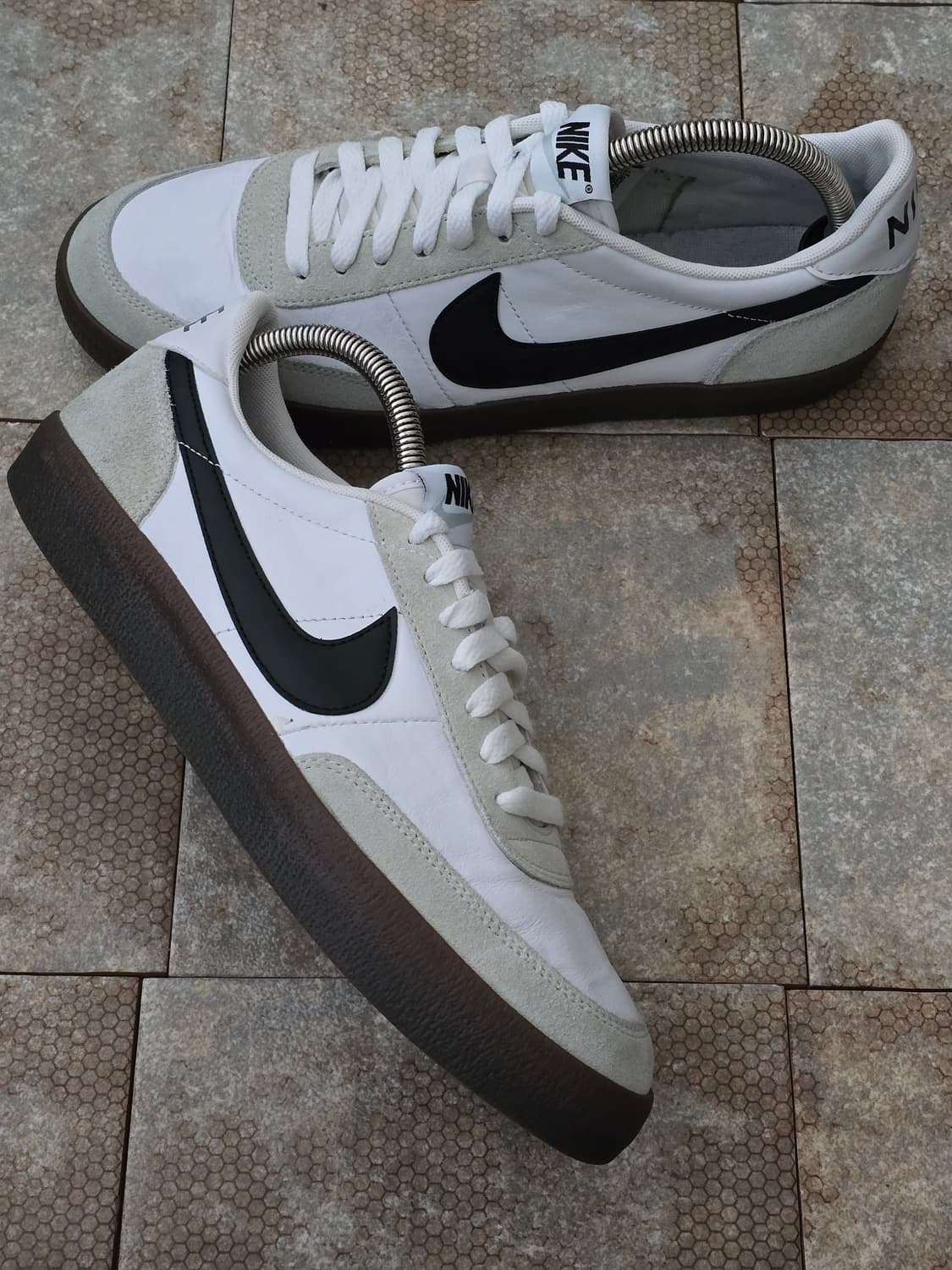 (280)나이키 킬샷 2 레더 화이트 검 상품이미지6