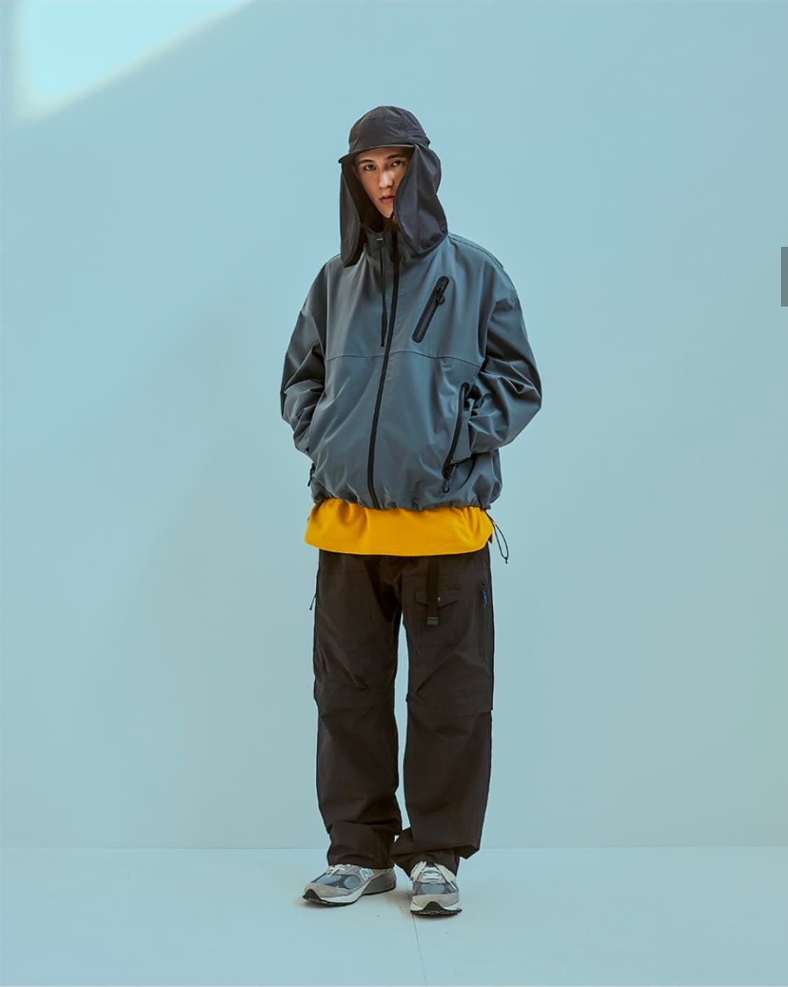 유니폼브릿지 3레이어 기능성 바람막이 그레이 XL 상품이미지3