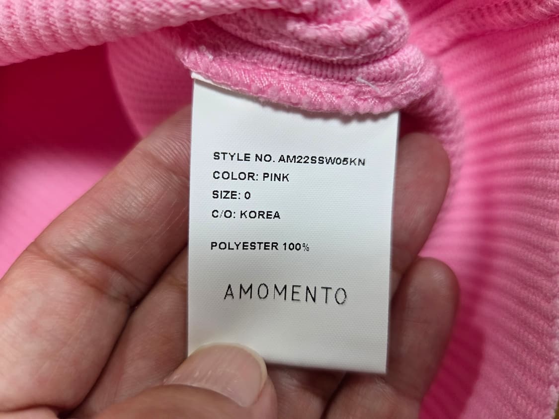 아모멘토(AMOMENTO) 모크넥 립 탑 55-66 새상품 상품이미지5