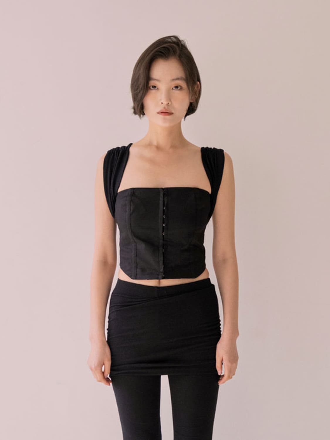 새상품 낫유어로즈 리나 탑 블랙 상품이미지2