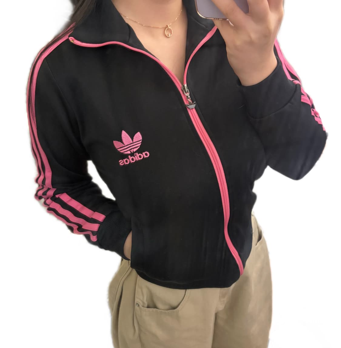 🩷아디다스 유로파 블랙 핑크 빅로고 트랙탑 져지🩷 상품이미지2