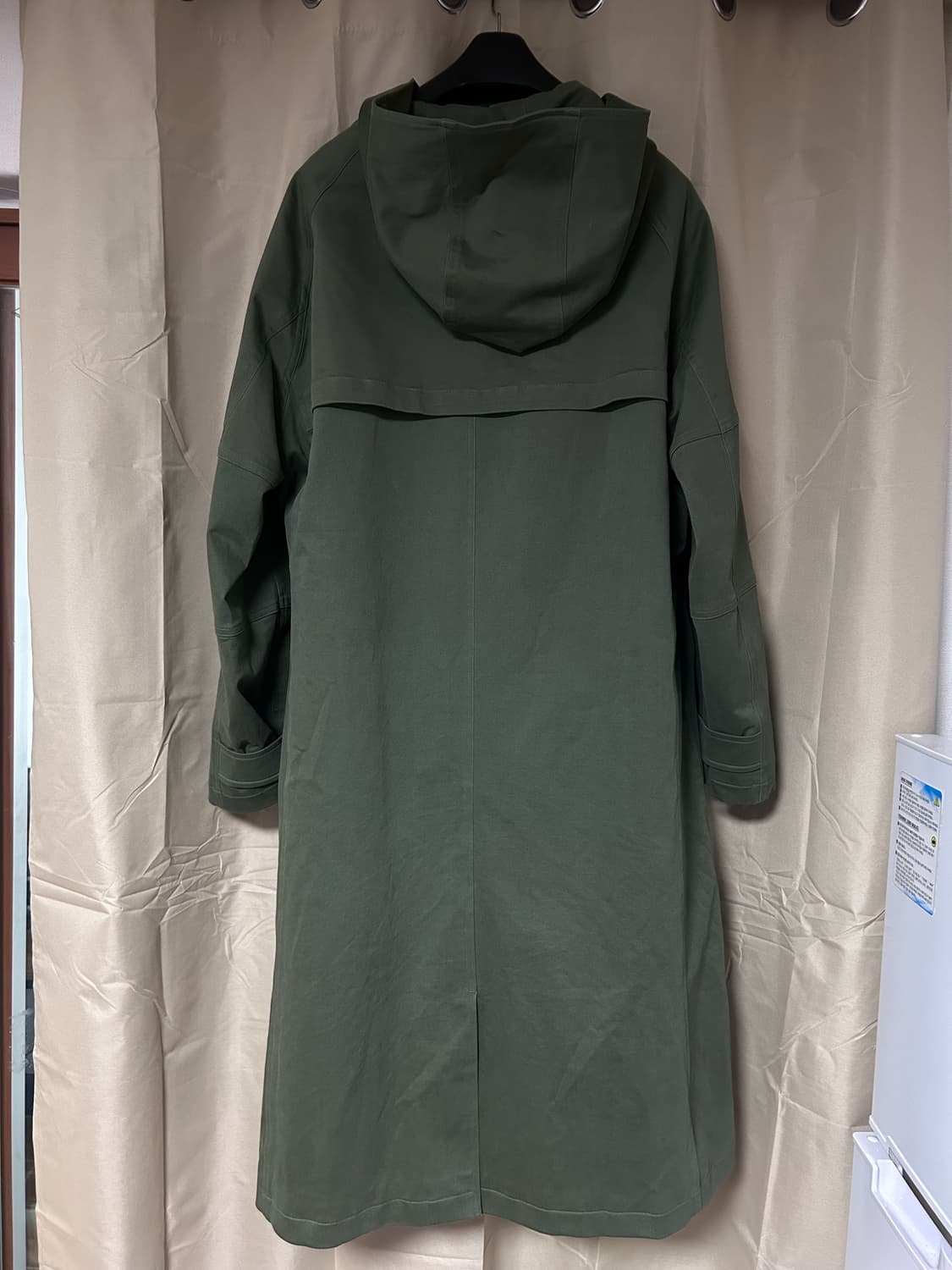 Yiyae 이예 몰스킨 후드 롱파카 카키 m 상품이미지6