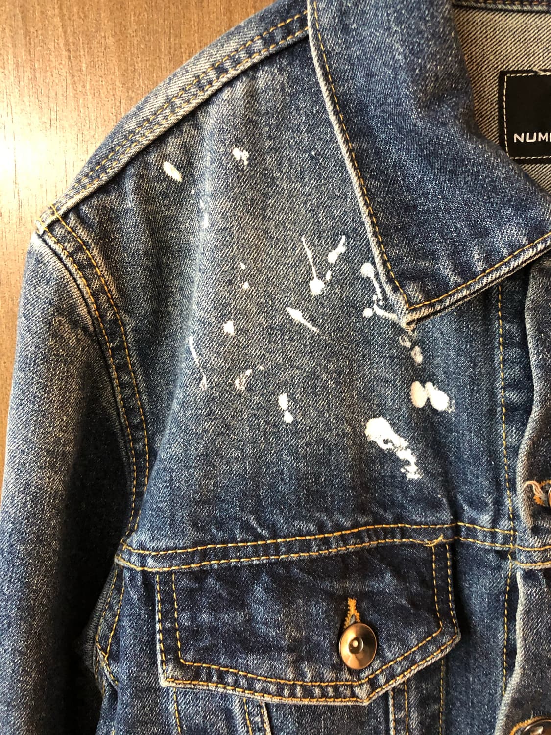 Number nine 페인티드 데님 자켓 s 상품이미지4