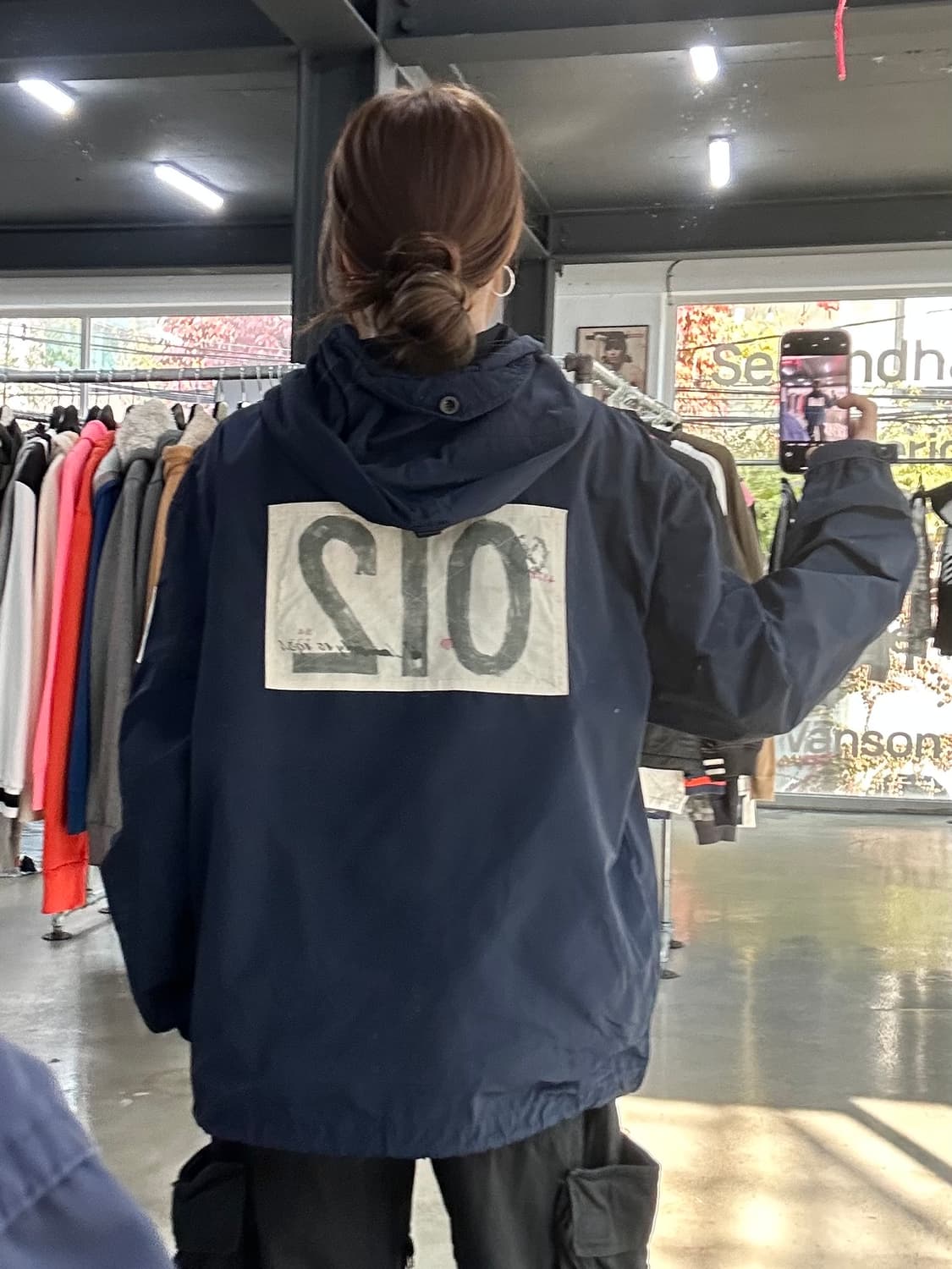 폴로 랄프로렌 USA 빅포니 코튼나일론 컴뱃자켓 네이비 상품이미지2