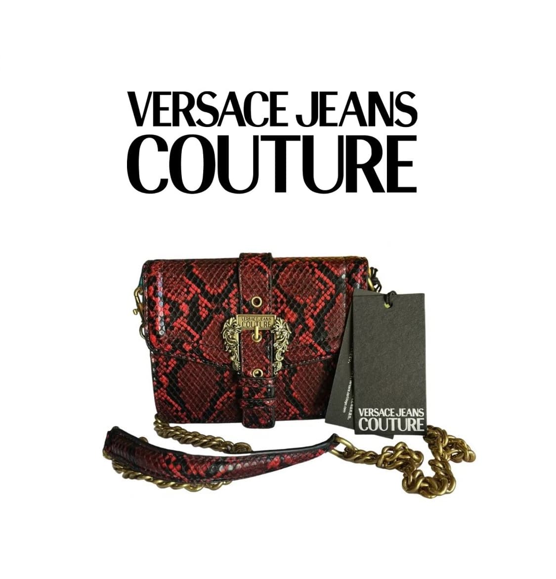 베르사체 진스 꾸뛰르 미니백(와인) / 새상품 상품이미지1