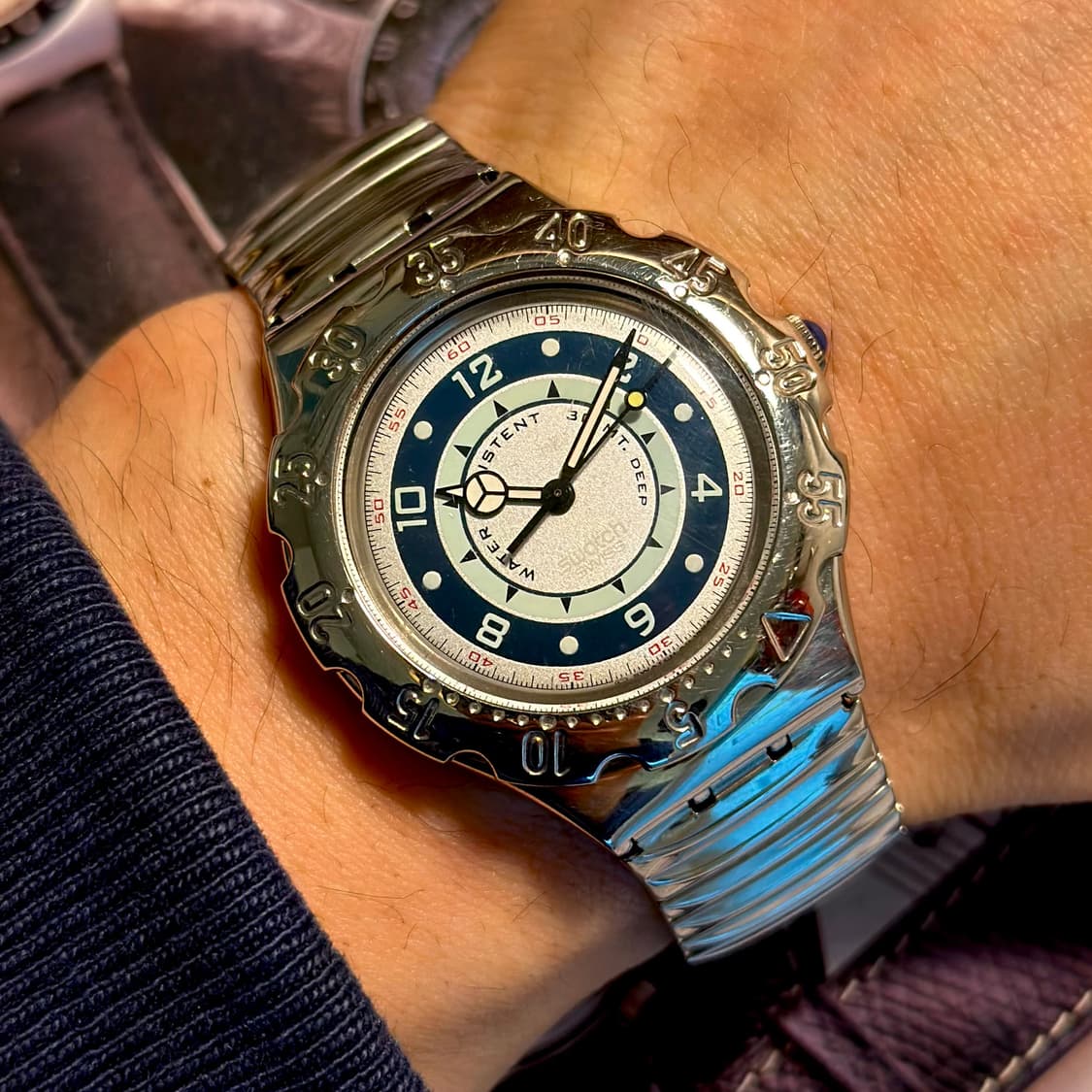 94년판)빈티지 스와치 아이러니 다이버 green coral 상품이미지1