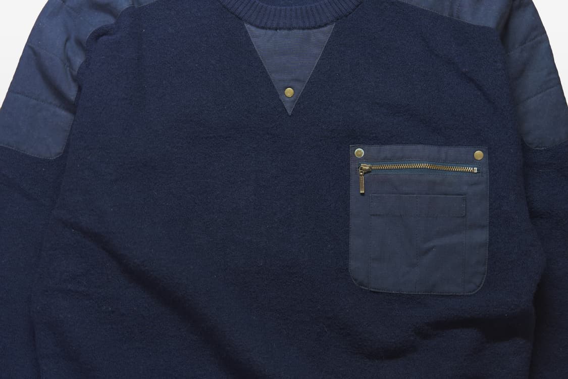 Carmina 빈티지 밀리터리 니트 상품이미지3