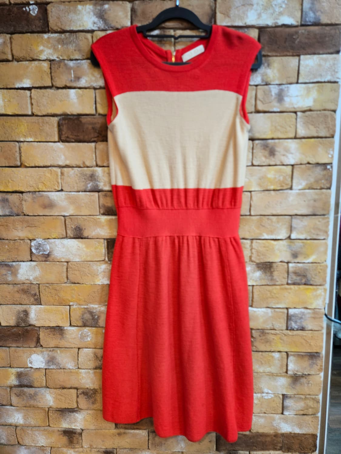 SJ SJ원피스 레드 베이지 F 상품이미지1