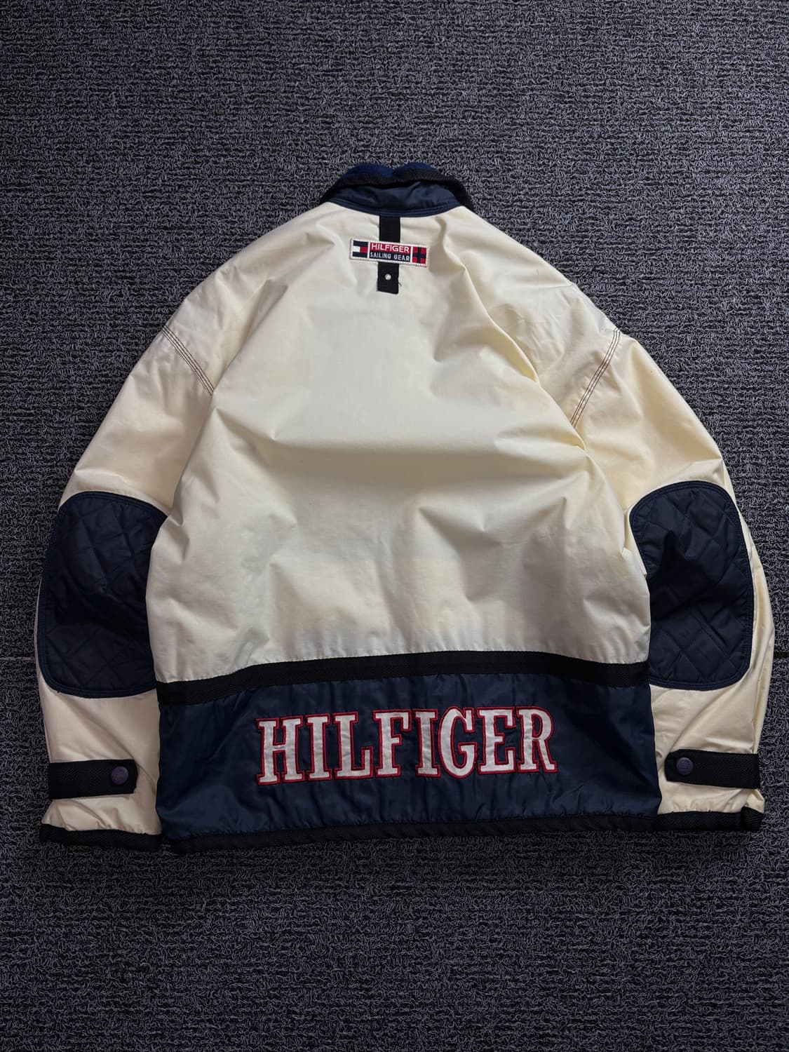 00s 타미힐피거 올드스쿨 배색 박시핏 점퍼 자켓 1708 상품이미지5