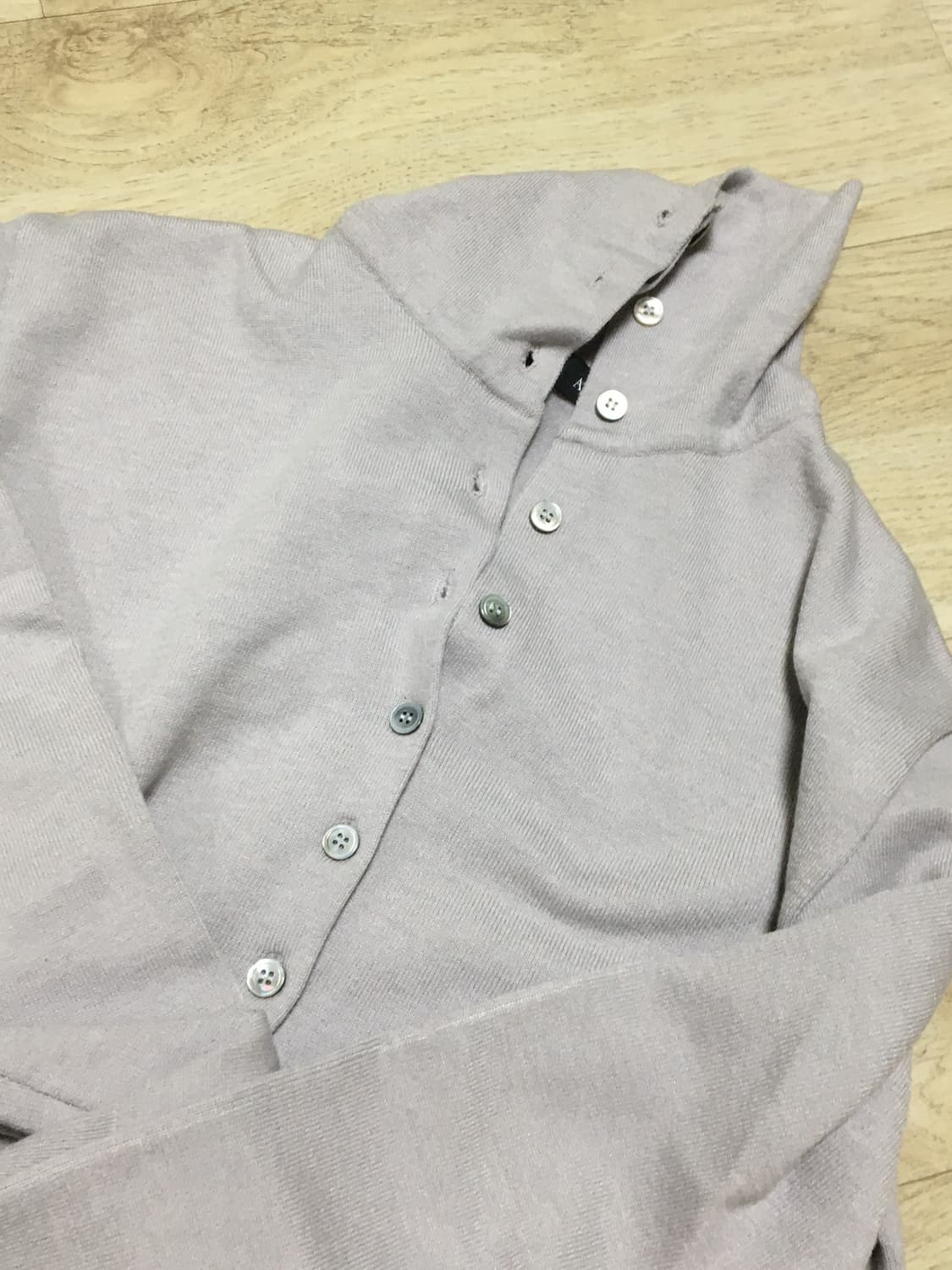 시스에이 하이넥 버튼 가디건 상품이미지3