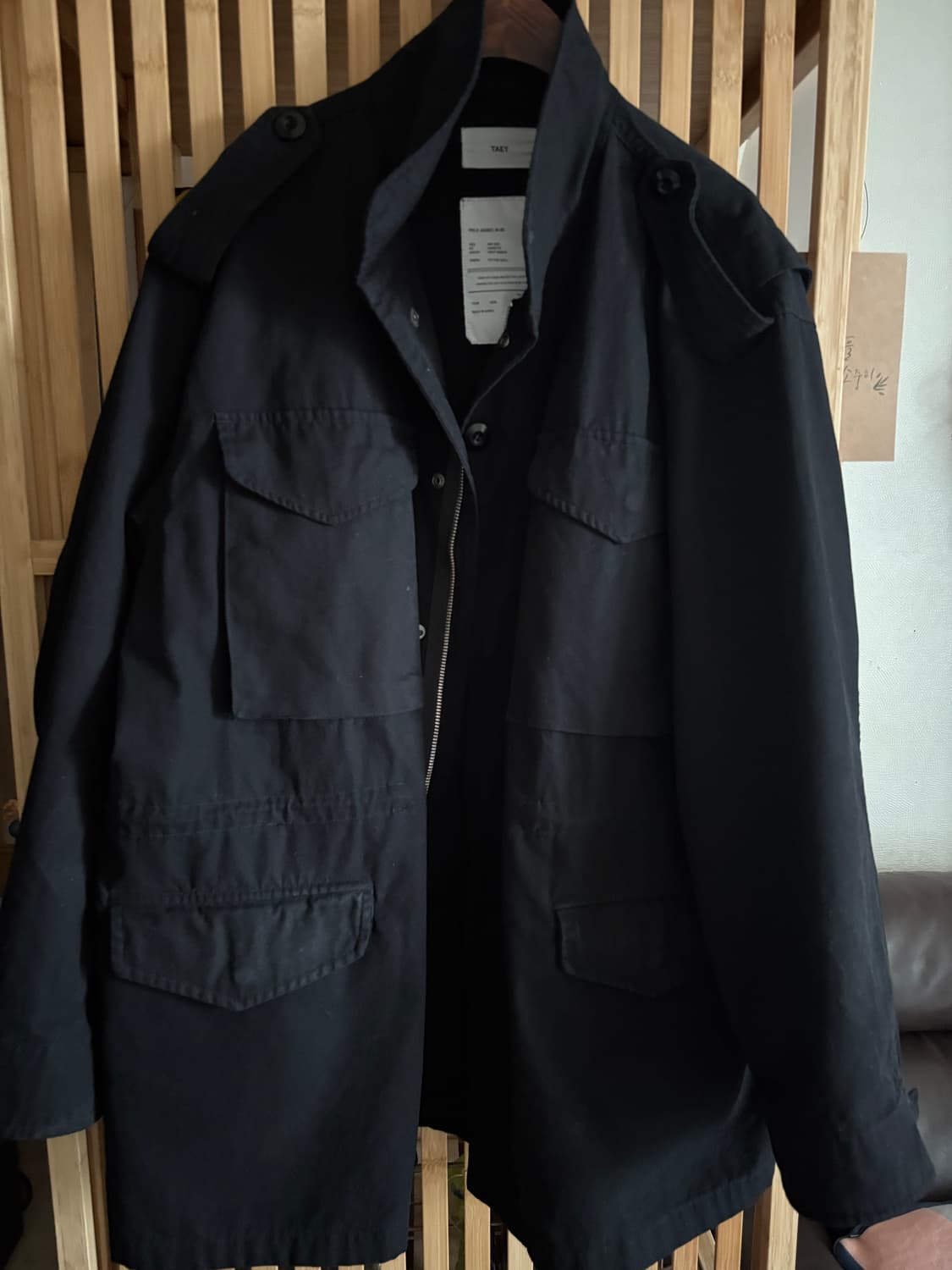 taey 테이 m65 field jacket black 상품이미지2