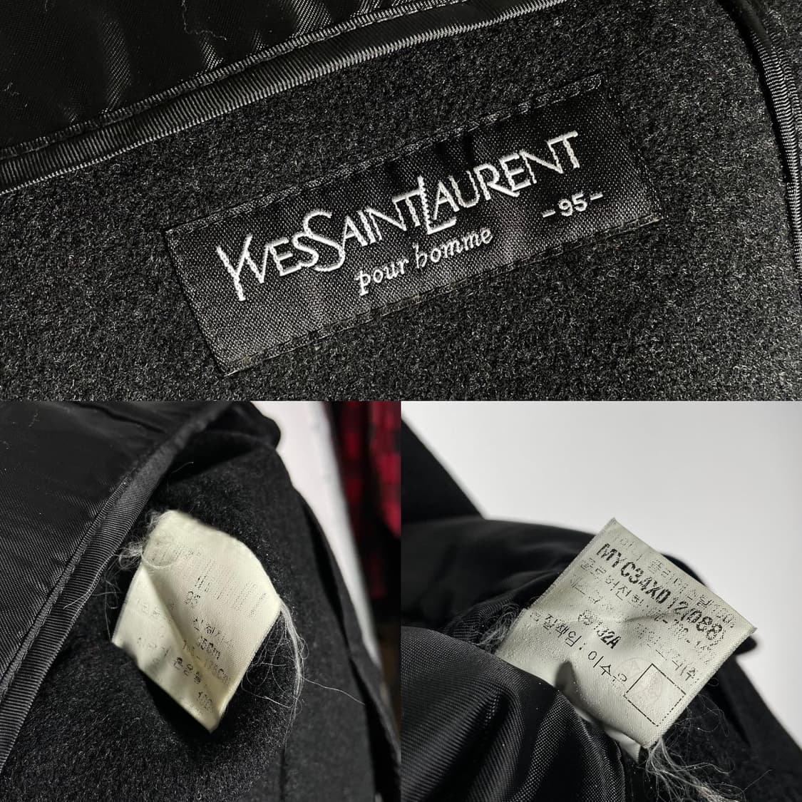 입생로랑 자수로고 하프롱 코트 상품이미지9