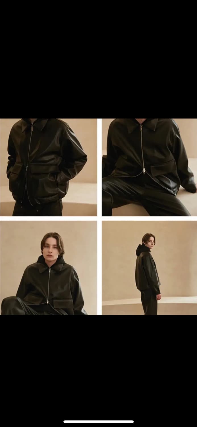 라퍼지스토어 레더 블루종[L] 상품이미지4