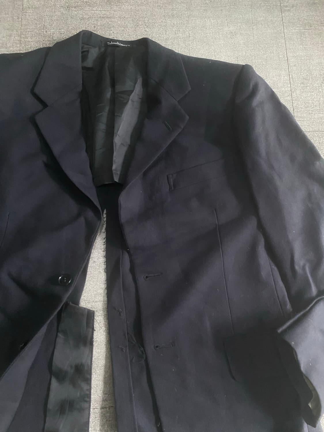 일본빈티지 Takashimaya 올드스쿨아메카지펑크스트릿 혁오풍 블레이져 상품이미지2