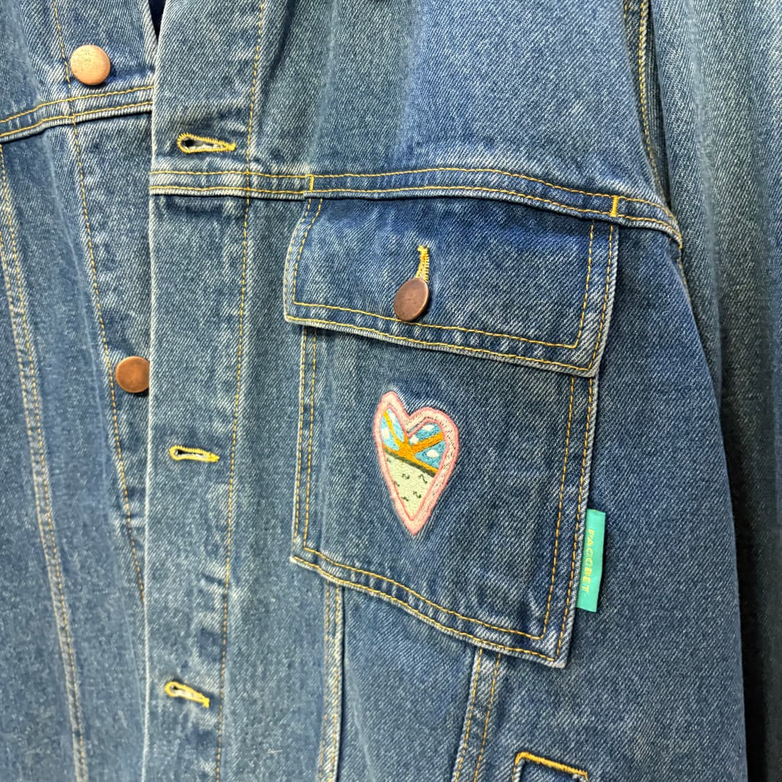 [L] 라스벳 고샤 데님 백로고 어스 자켓 상품이미지3