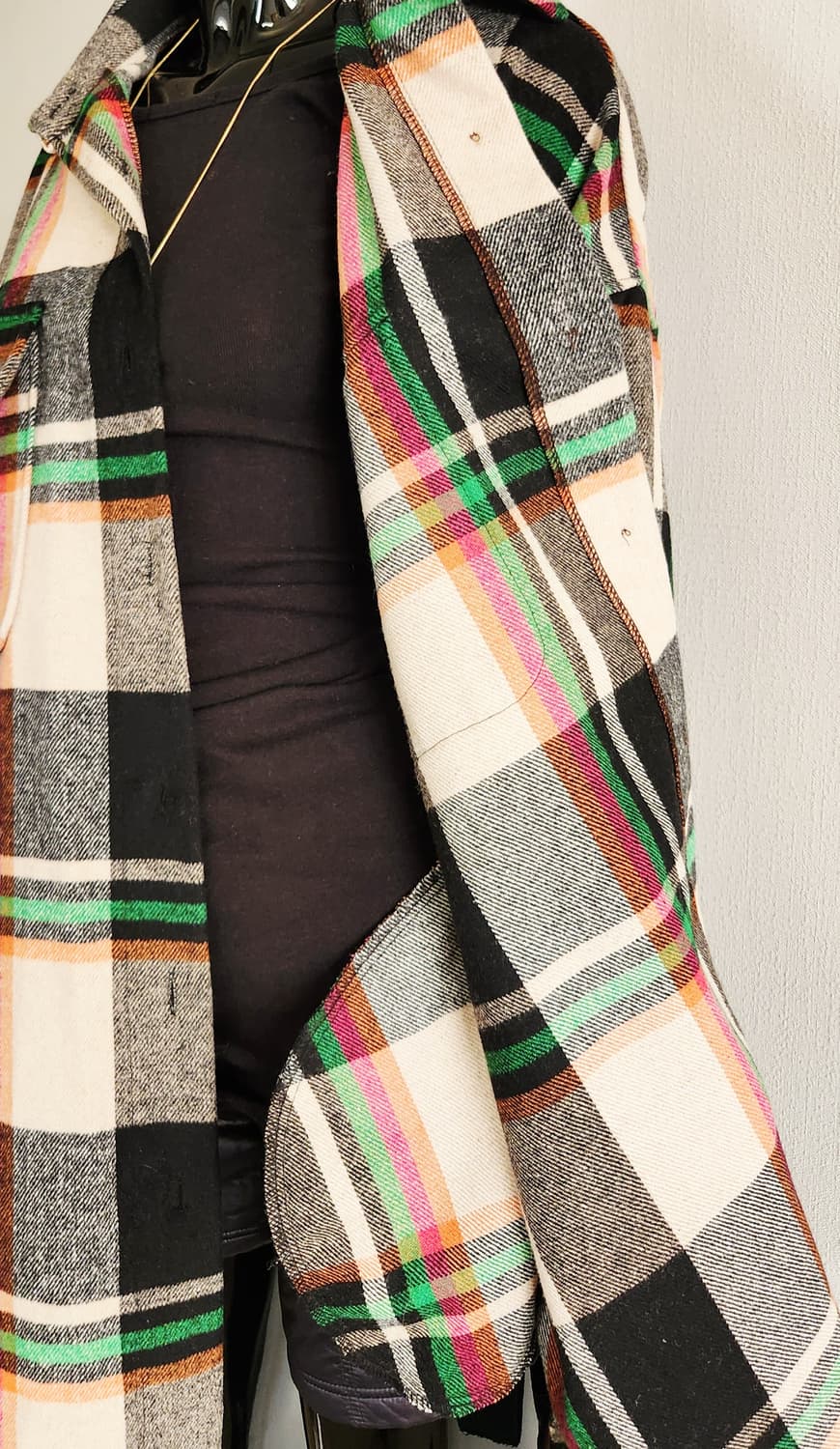 체크 셔츠형 자켓  상품이미지6